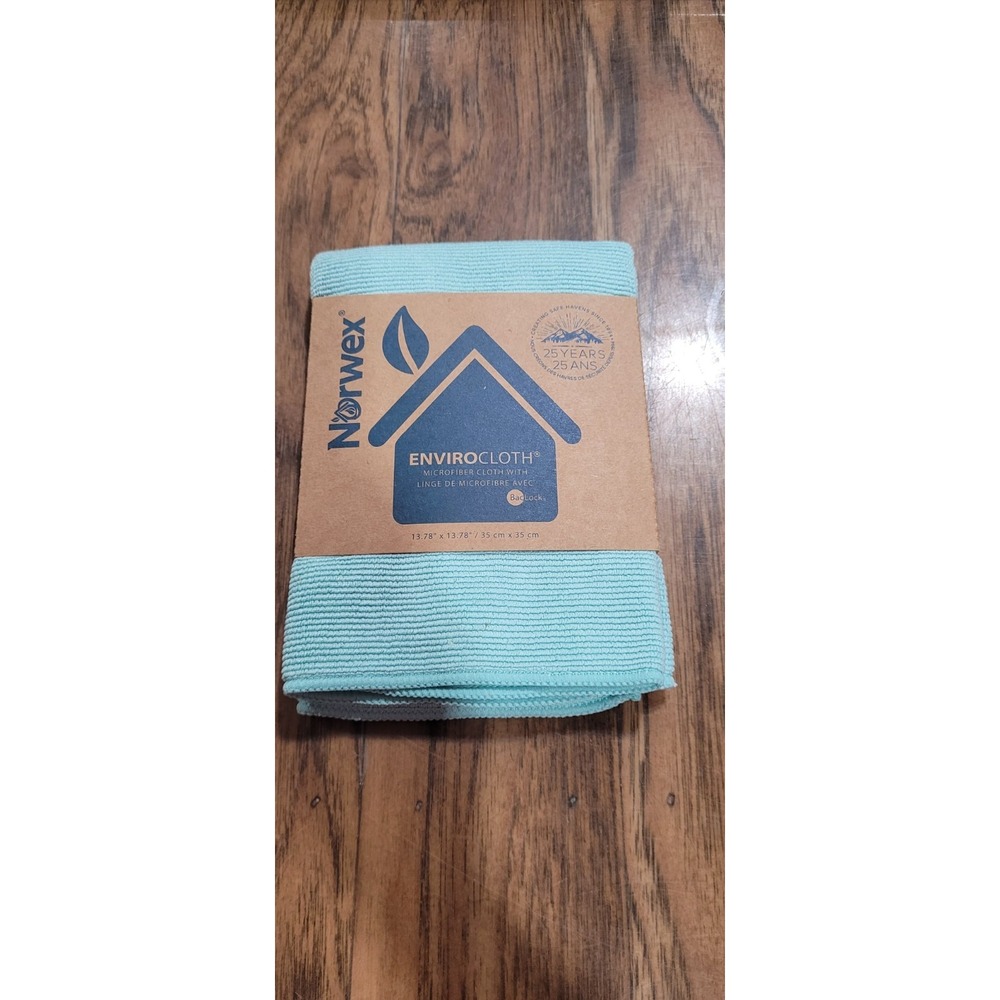 NEW NORWEX Envirocloth Sage Green Microfiber Multi Purpose Cleaning Cloth